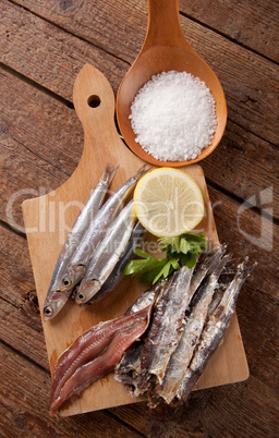 Marinated anchovies