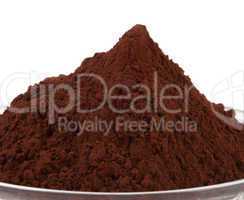 Cocoa powder isolated