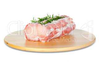 raw chine of pork