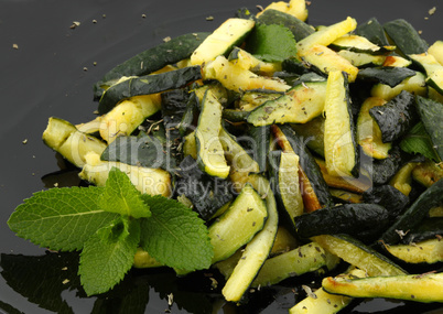 Zucchinis with mint