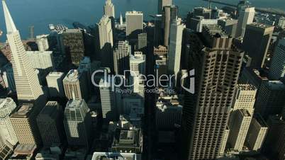 Aerial view of San Francisco and Oakland Bay Bridge, USA