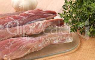 Lamb with garlic and thyme