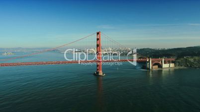 Aerial view of Golden Gate Bridge, San Francisco,  USA