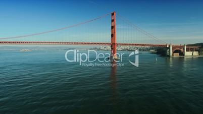 Aerial view of Golden Gate Bridge, San Francisco, USA