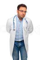 Young doctor man