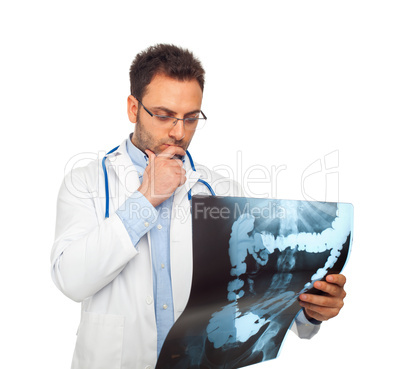 Young doctor man