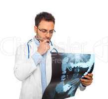 Young doctor man