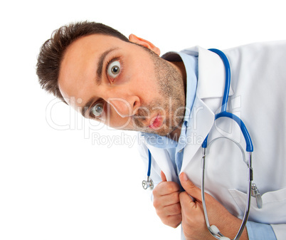 Young doctor man