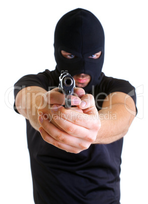 Robber with masked