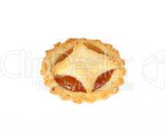 Pastry on white background