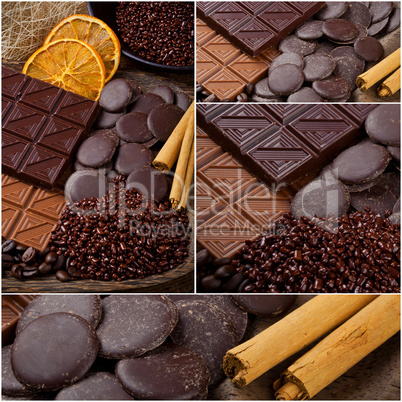 chocolate collage