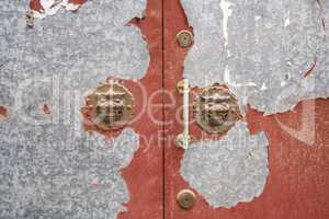 lion door handles in a beijing hutong