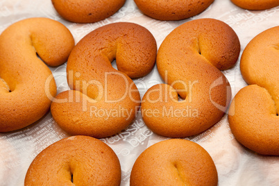 Sapienze typical Italian biscuits with honey