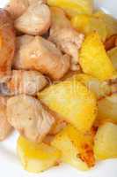 chicken nuggets with potatoes