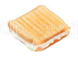 toasted sandwich with ham and cheese