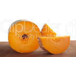 Long orange pumpkin