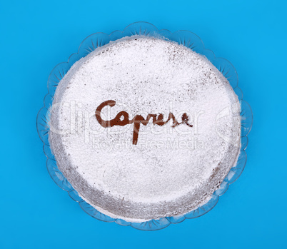 A typical italian cake torta caprese