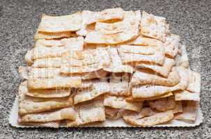 Chiacchiere or frappe italian cake