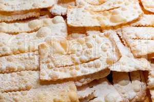 chiacchiere or frappe italian cake