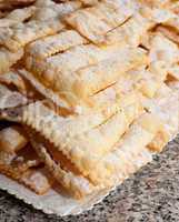 Chiacchiere or frappe italian cake