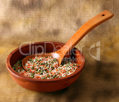 Mixed vegetables in bowl