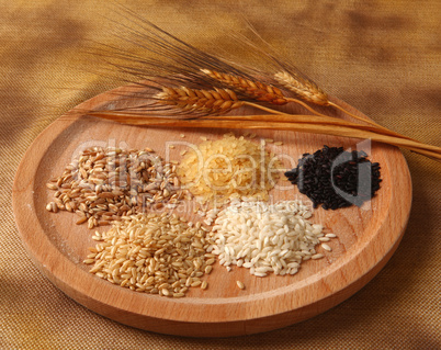 Five types of rice