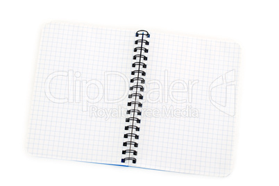 Notizbuch blau kariert schräg -  Notebook blue checked oblique