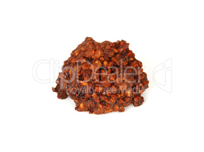 Pastry on white background