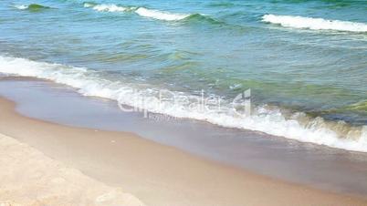 Baltic Sea - beach with waves
