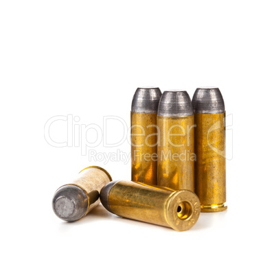 Bullets on white background