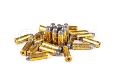 Bullets on white background