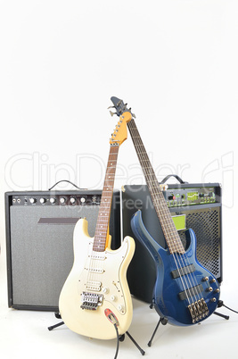 guitars and amplifiers
