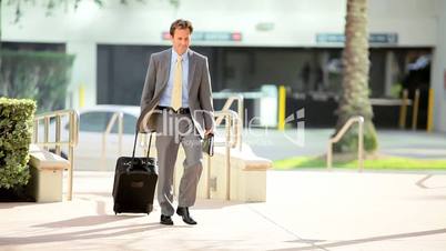 Businessman Returning from Travel