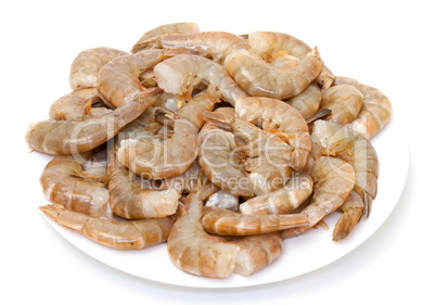 Raw headless prawns