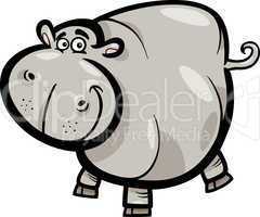 Hippo or Hippopotamus Cartoon Character