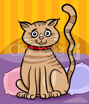 female cat cartoon illustration