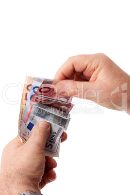 hands holding banknotes