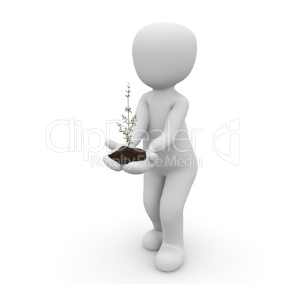 Plant in hand