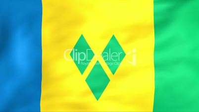 Flag Of Saint Vincent and the Grenadines