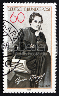 postage stamp germany 1979 agnes miegel, poet