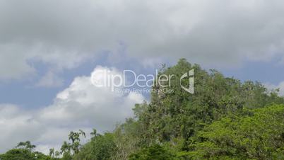 Time-lapse of clouds passing by a mountain in Viñales, Cuba