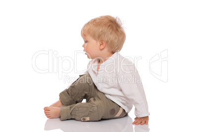 Portrait of a little child sitting