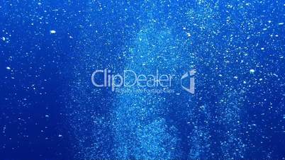 Air Bubbles in the Blue Water, backdrop