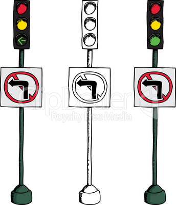 No Left Turn Signal