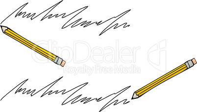Pencil and Handwriting