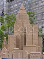 Hochhaus-Sandskulptur