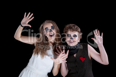 groom and  bride -  zombie