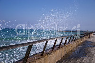 Sea beach waves