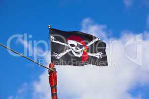 piratenflagge im wind