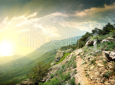 Road in mountains